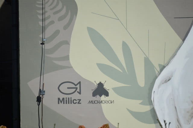 Podpis artysty Konrada "Muchy" Moszyńskiego