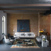 Biała zabudowa kuchenna o gładkich frontach...