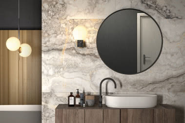 Marmurowe płytki w łazience - pomysły na aranżacje 