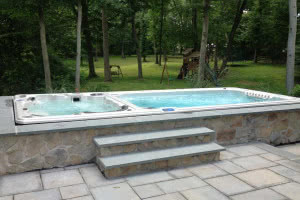 Basen i jacuzzi w jednym - Aquatrainer Swim Spa DTFX 19