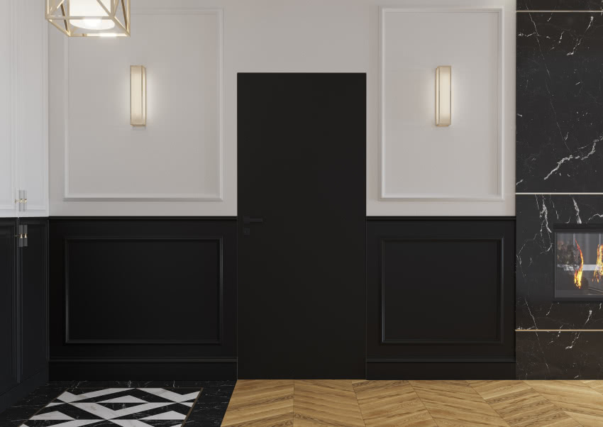 Model drzwi: SARA PRO, dekor: czarny mat.