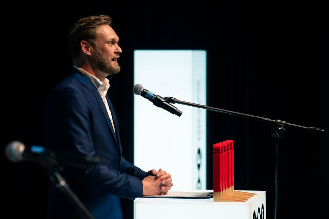 Gala make me! 2023. Michał Piernikowski dyrektor ŁDF. Fot. Marcin Korbus