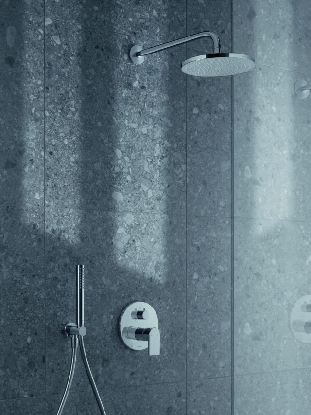 Bateria prysznicowa podtynkowa chromowana