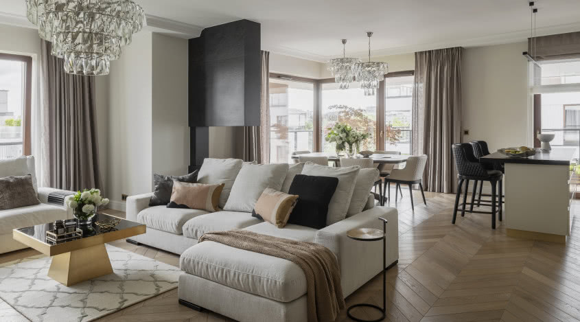 Mieszkanie na Mokotowie w stylu modern classic
