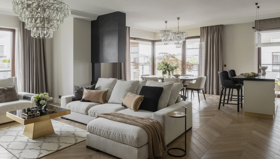 Mieszkanie na Mokotowie w stylu modern classic