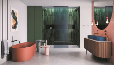 Kolorowa ceramika łazienkowa - jak zaaranżować łazienkę z kolorową umywalką?