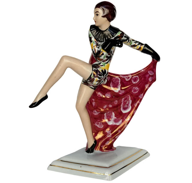 Figurka "Tancerka" Steatyt, Desa - Dzieła Sztuki i Antyki Kraków, aukcja 11 maja 2019 r., Katowice, sprzedane za 700 zł