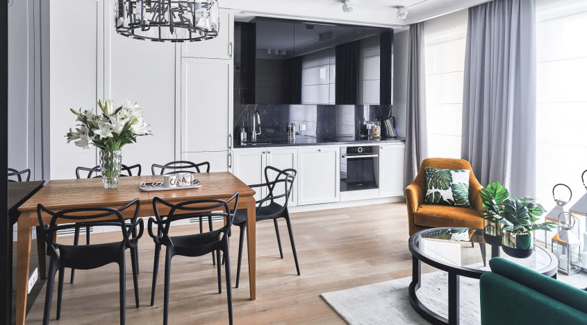 Olśnieni szykiem - mieszkanie w stylu Modern Classic