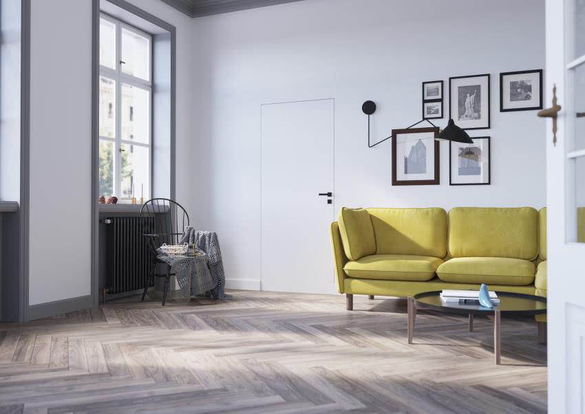 Model drzwi: SARA PRO, dekor - biały mat.