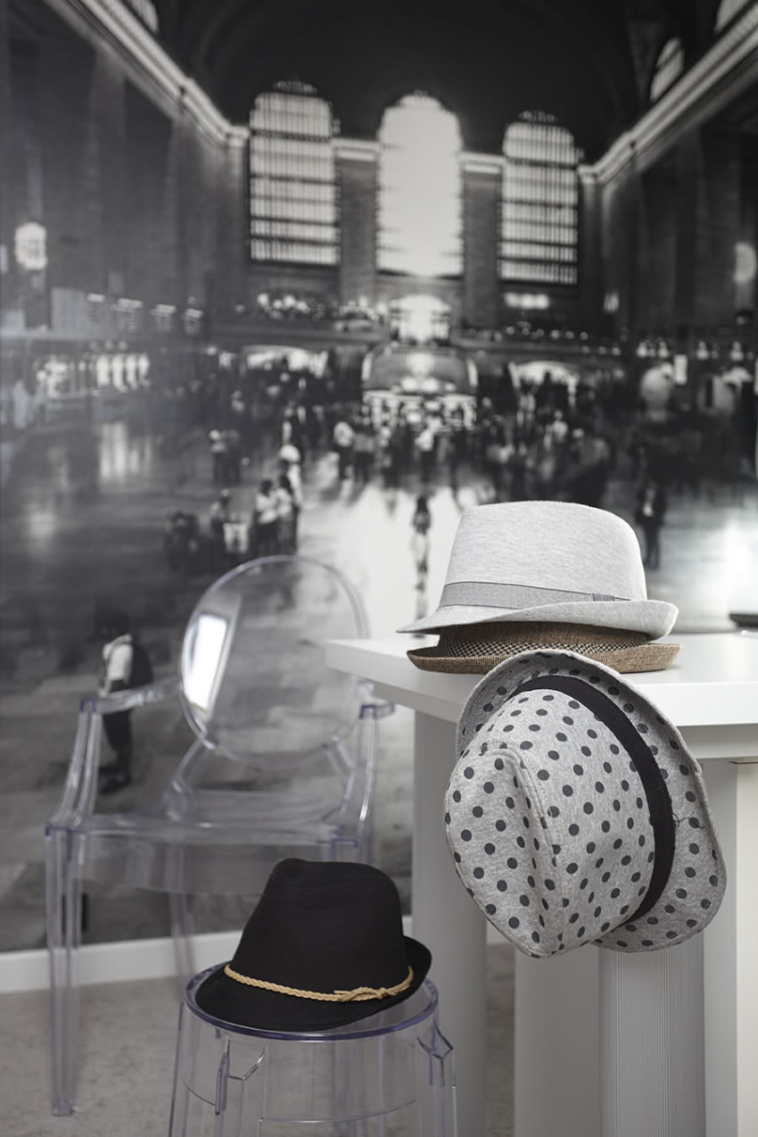 Fototapeta w garderobie daje wrażenie przestrzeni