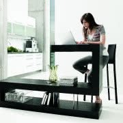 Amari - regał z blatem do pracy, fornir dębowy...