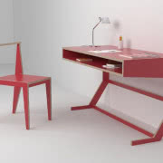 Amari - regał z blatem do pracy, fornir dębowy...