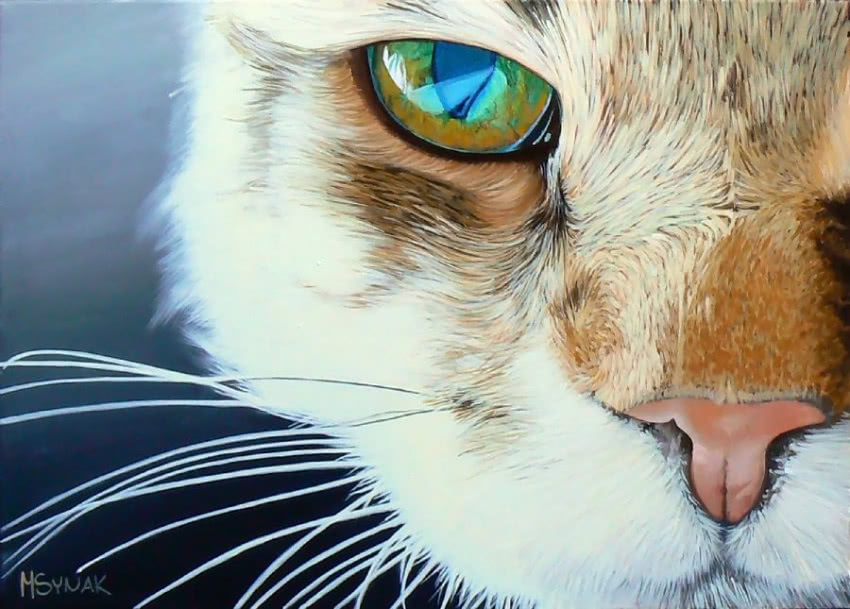 Monika Synak, "Mru", 2012, akryl, płótno, 50 x...