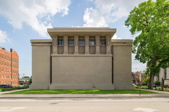 duży budynek Unity Temple