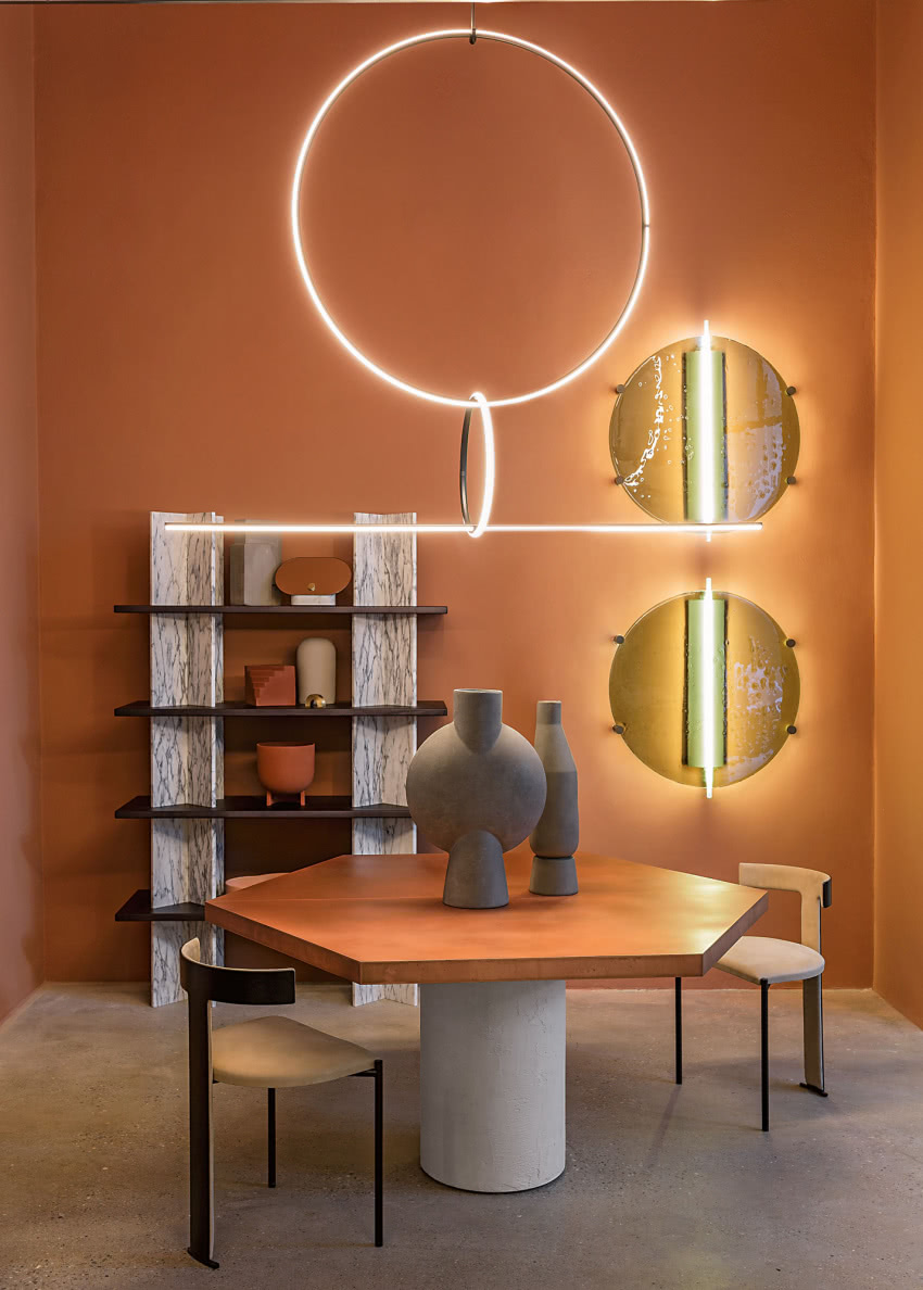 Krzesła Zefir (Baxter)  wykonane z metalu i...