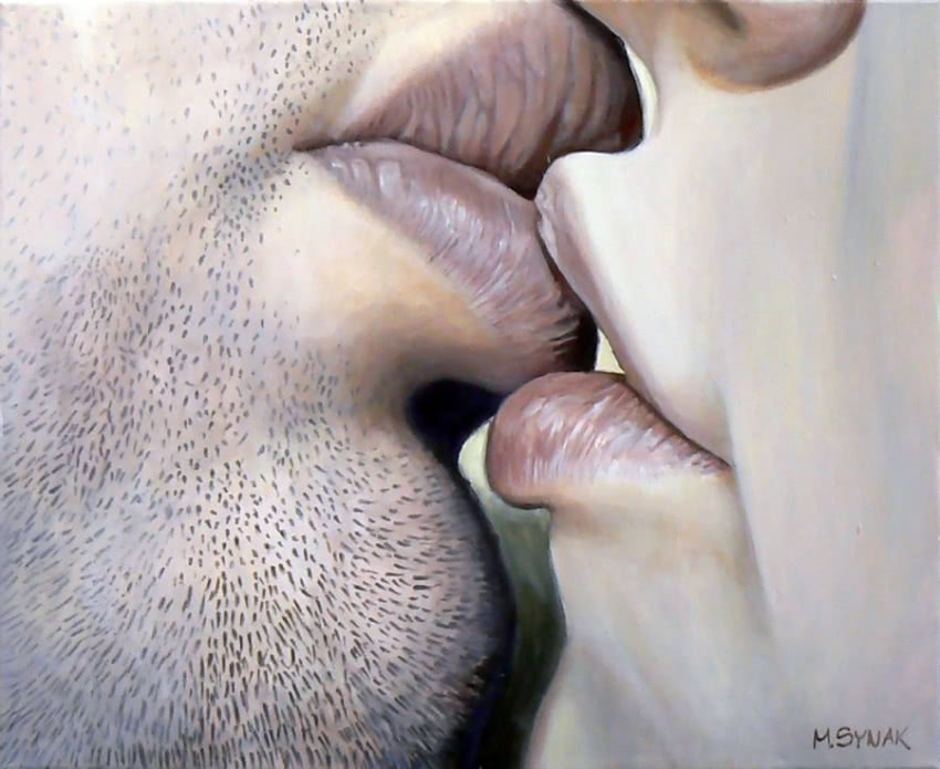 Monika Synak, "Pocałunek drugi", 2011, akryl,...