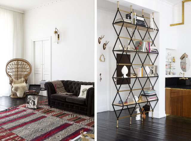 Eklektyczna aranżacja salonu