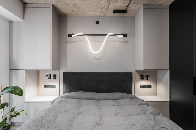 Sypialnia w stylu loftowym