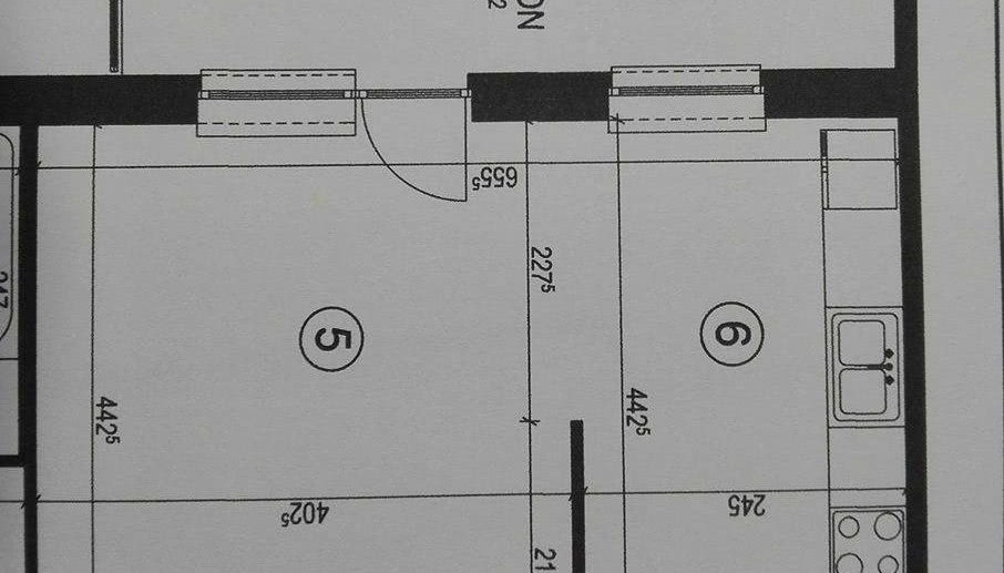 Meble w salonie z aneksem