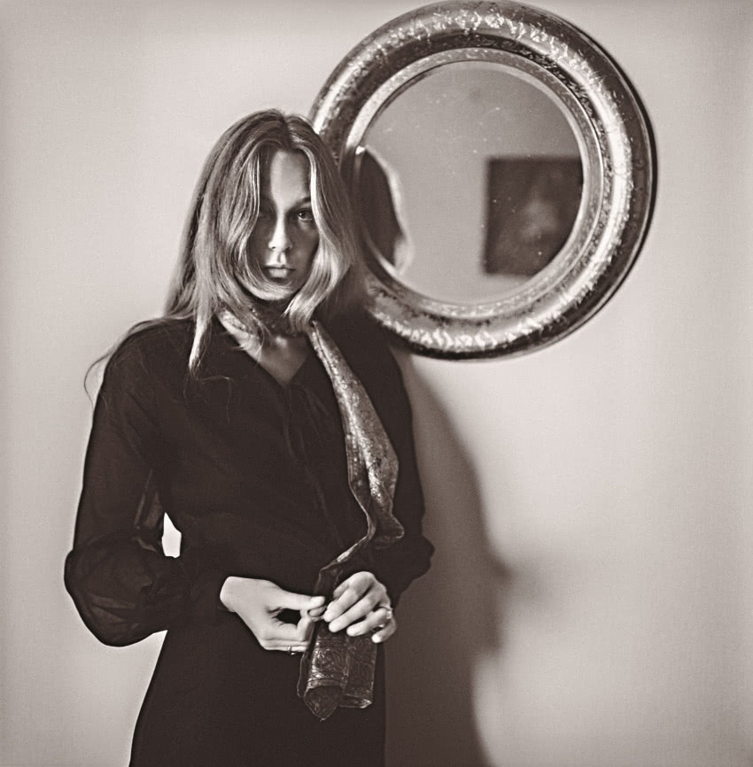 Aktorka Małgorzata
Braunek w swoim
mieszkaniu,...