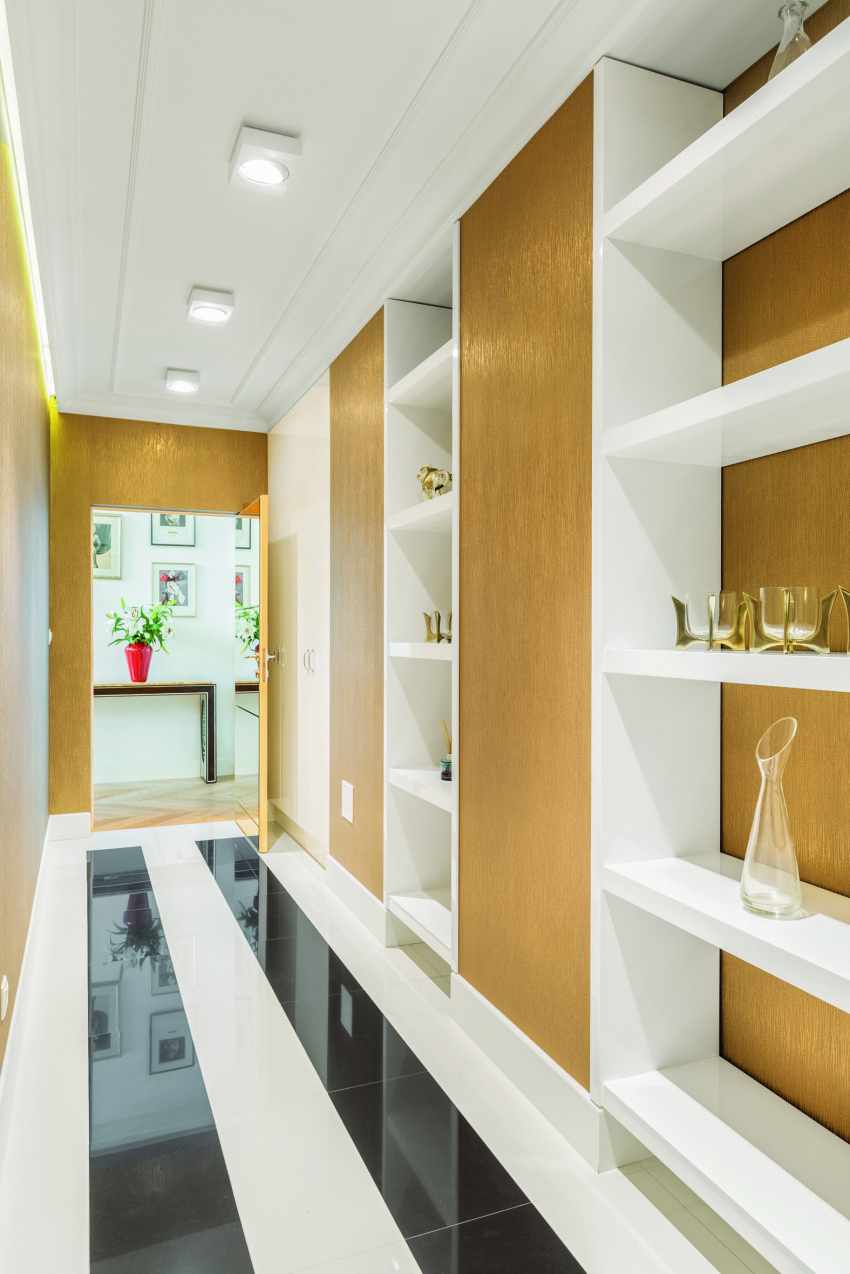 Biel, czerń i złoto, ale połączone w innych...