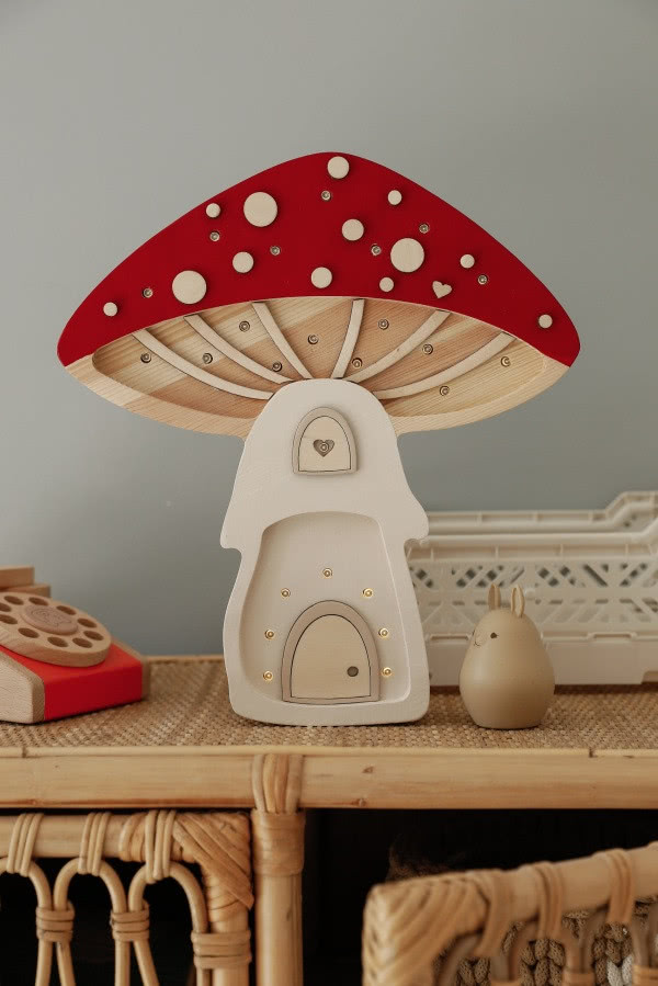 lampka w kształcie muchomora