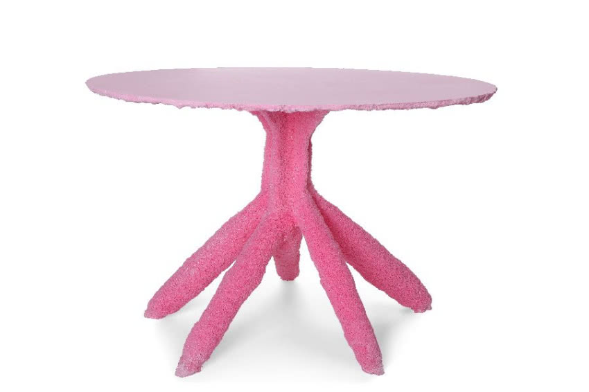 Różowy stolik "Cotton Candy"