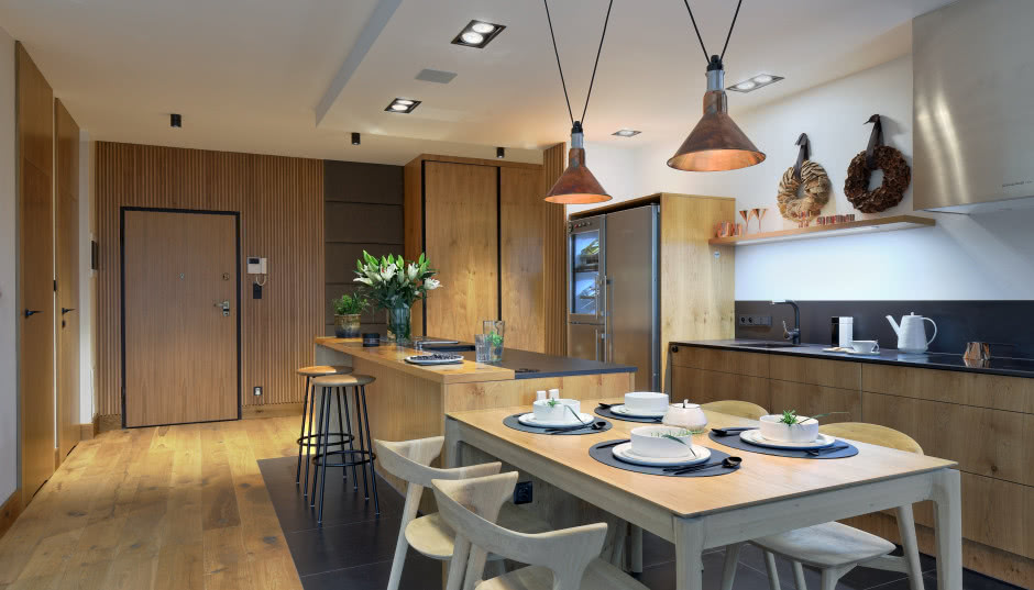 Industrialny apartament w Willi Syrena w Elblągu