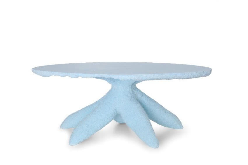 Niebieski stolik "Cotton Candy"