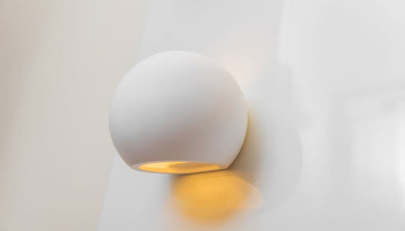 Lumigesso - gipsowe lampy, które można malować