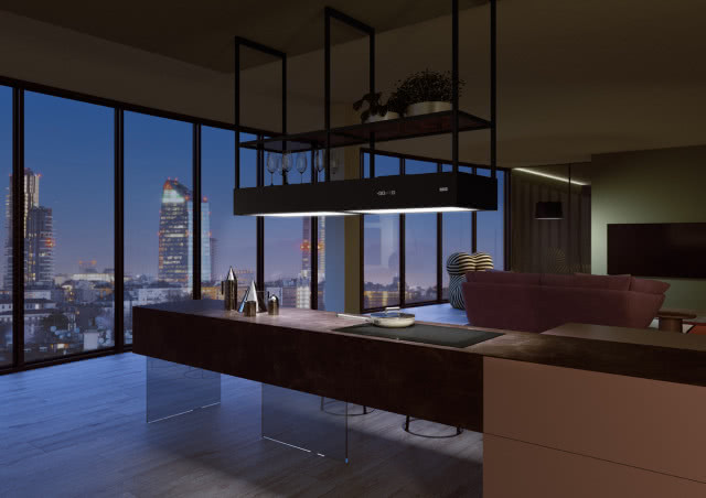 Okap Mythos T-Shelf Evolution - styl, światło i technologia w sercu Twojej kuchni!