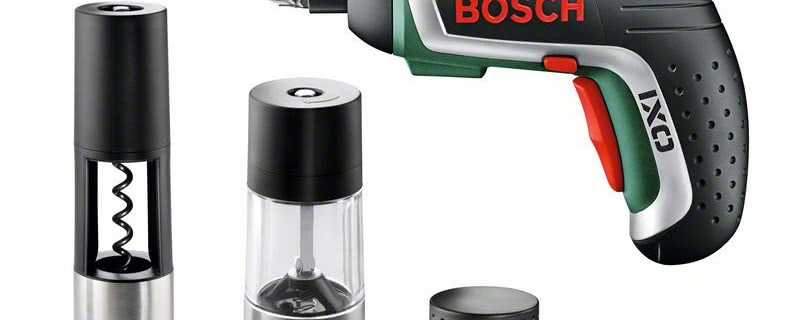 Wkrętarka Bosch IXO Gourmet - z korkociągiem i młynkiem