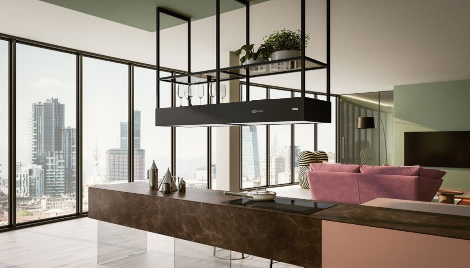 Okap Mythos T-Shelf Evolution - styl, światło i technologia w sercu Twojej kuchni!