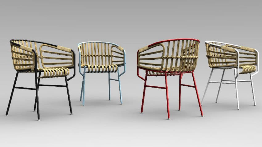 Fotele Raphia, studio LucidiPevere, Casamania