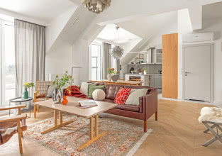 Wnętrze, które otula. Mieszkanie na warszawskich Zawadach