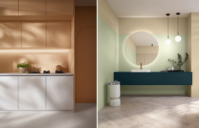 Polimerowe szkło w kuchni i łazience