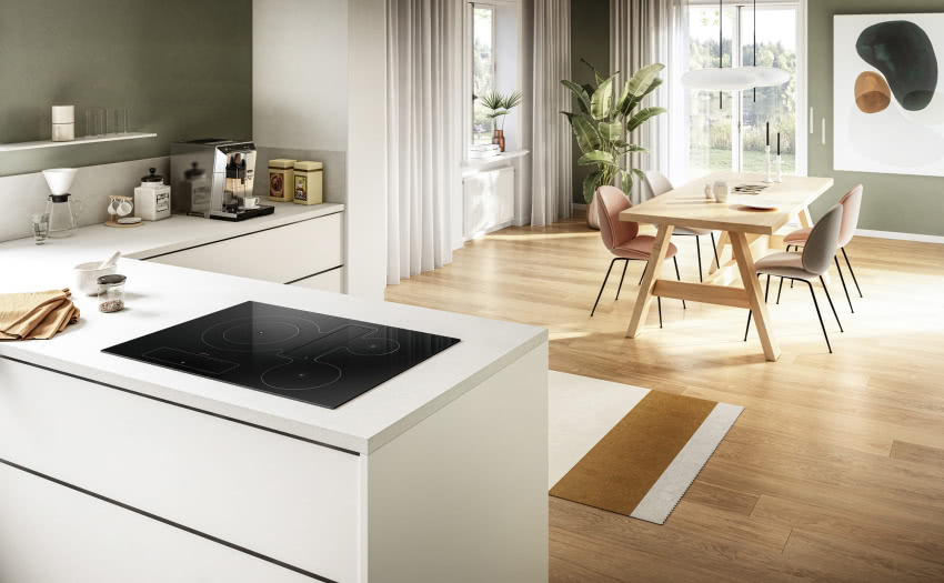 Płyta indukcyjna zintegrowana z okapem...