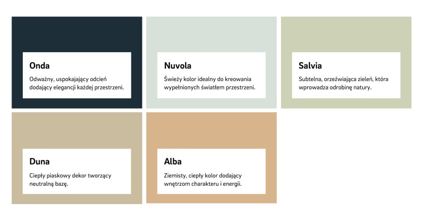 Ciekawe palety kolorów polimerowego szkła...