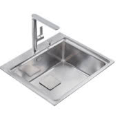 Stalowy zlewozmywak TEKA Zenit 1,5-komorowy z...