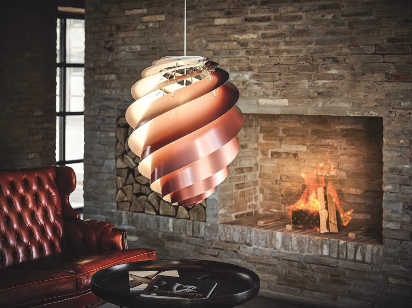 W projekcie lampy Swirl
jej autor Øivind...