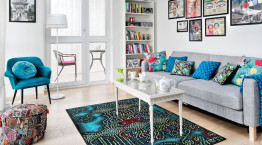 Egzotyczne i kolorowe mieszkanie podróżników