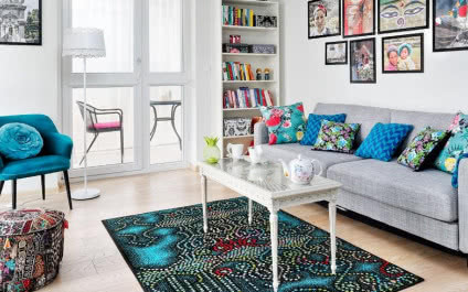 Egzotyczne i kolorowe mieszkanie podróżników