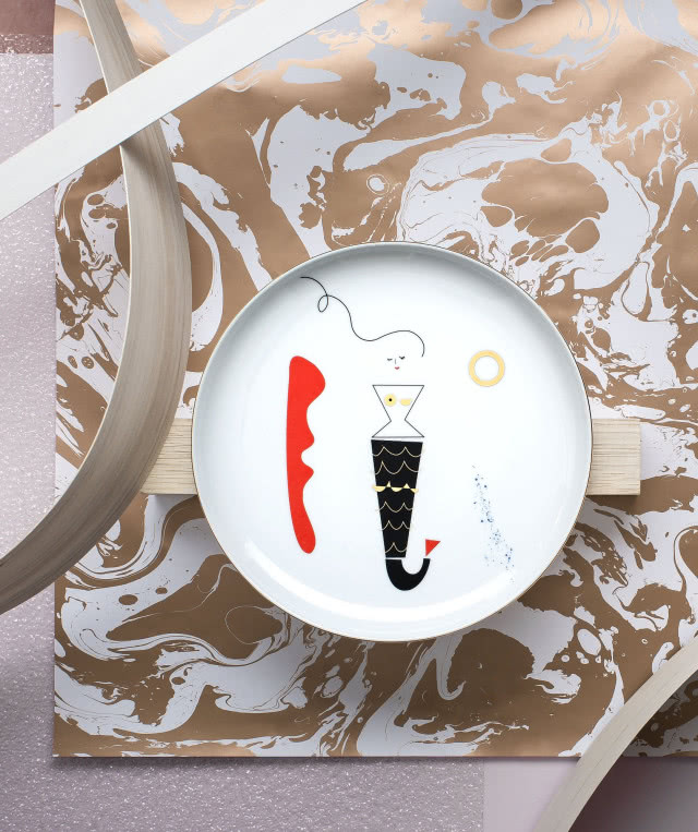 talerze na galerię ścienną