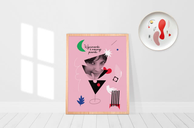 talerz i plakat Magdy Pilaczyńskiej