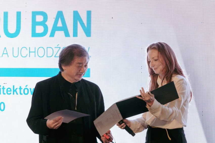 Shigeru Ban, Marta Sękulska-Wrońska, fot. Iwona...