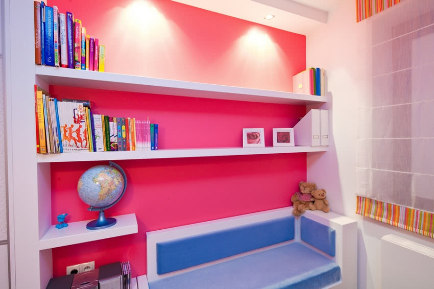 W pokoju dziecka wydzielona została przestrzeń...