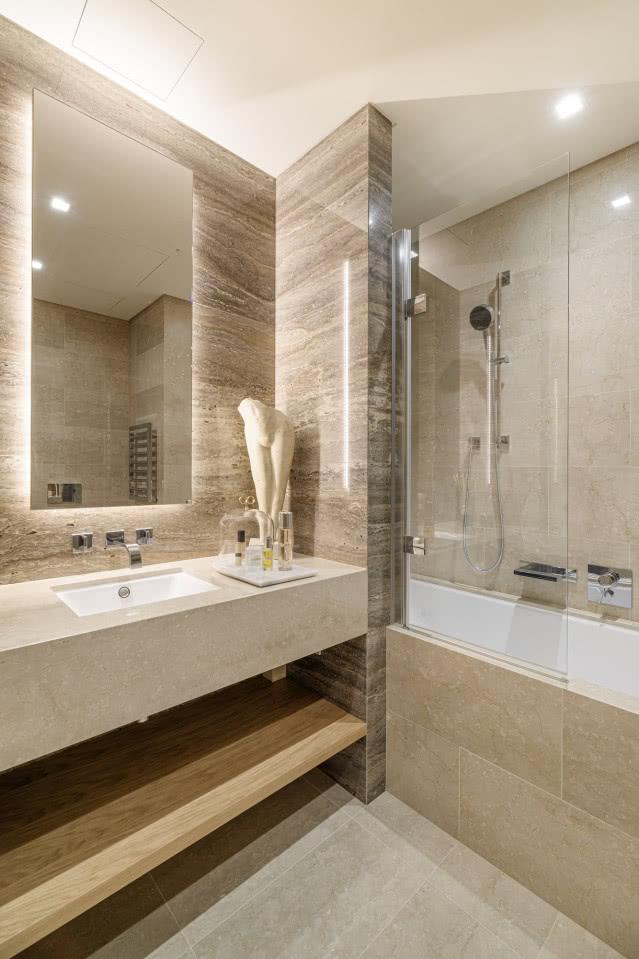 Aranżacja łazienki w beżu