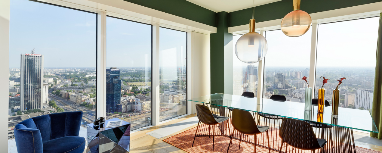 Nowy apartament Fiore Verde na 33. piętrze wieżowca Złota 44