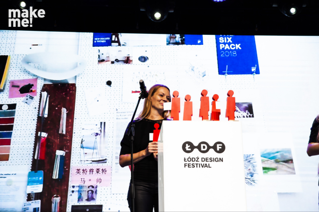 ŁDF 2020, Finałowa Gala make me!, wręczenie nagrody specjalnej przez Sylwię Lasotę z Interprint Polska.