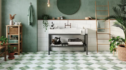 Płytki ułożone w szachownicę - klasyka, która nigdy nie wychodzi z mody